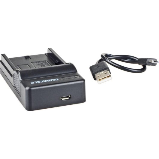 Cargador de baterías Duracell DRS5960 USB para Sony NP-F550 Negro