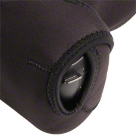 Neoprentasche Walimex für Kamera Nikon D40 und Canon EOS 300D Schwarz/Grau
