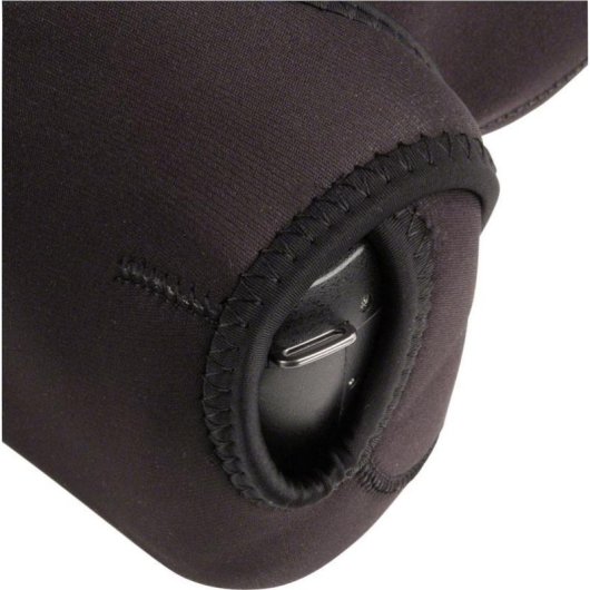 Neoprentasche Walimex für Kamera Nikon D40 und Canon EOS 300D Schwarz/Grau