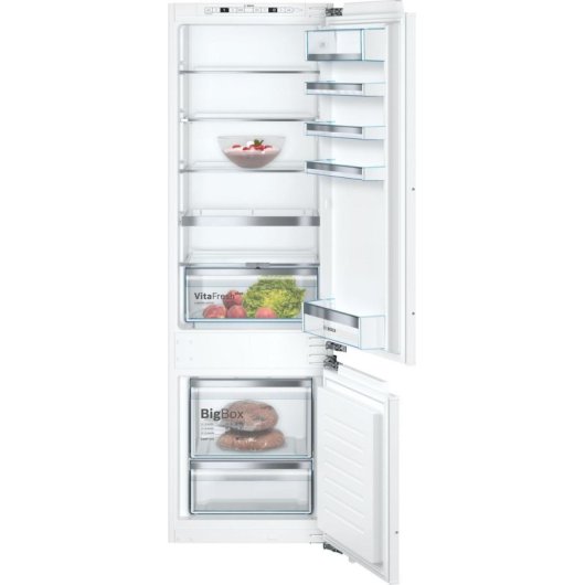 Frigorífico Dos Puertas Bosch KIS87AFE0 Defrost 177cm 272L E Blanco