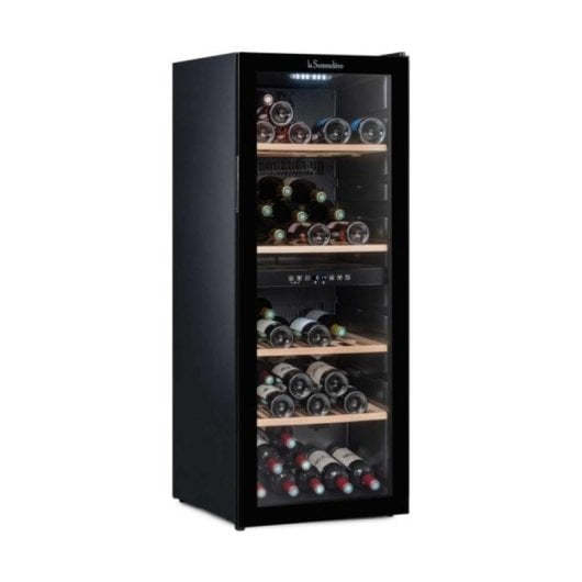 Vinotèque La Sommelière SLS90DZ 91 bouteilles 2 zones Noir