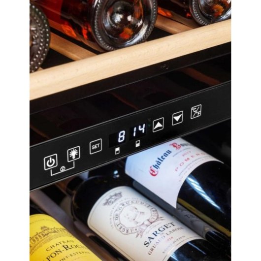Vinotèque La Sommelière SLS90DZ 91 bouteilles 2 zones Noir