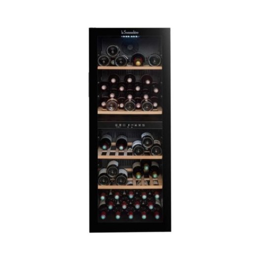 Vinotèque La Sommelière SLS90DZ 91 bouteilles 2 zones Noir