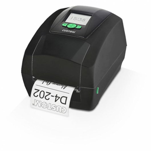 Impresora Térmica Alámbrica CUSTOM D4 202 con pantalla LED a color 2.8"