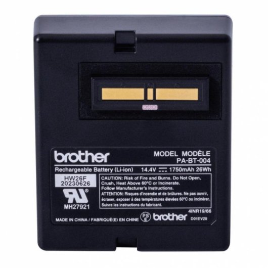 Batería Brother PA-BT-004 para Impresoras de Etiquetas TD-2320D, TD-2350D
