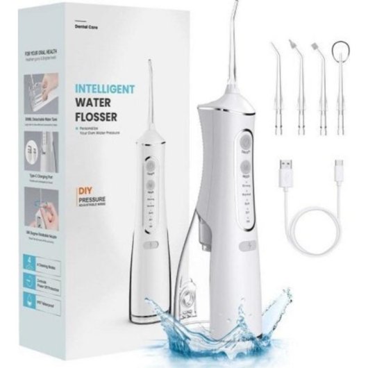 Irrigador ExtraLink Beauty Smartlife Intelligent Water Flosser L8 4 Boquillas 300 ml