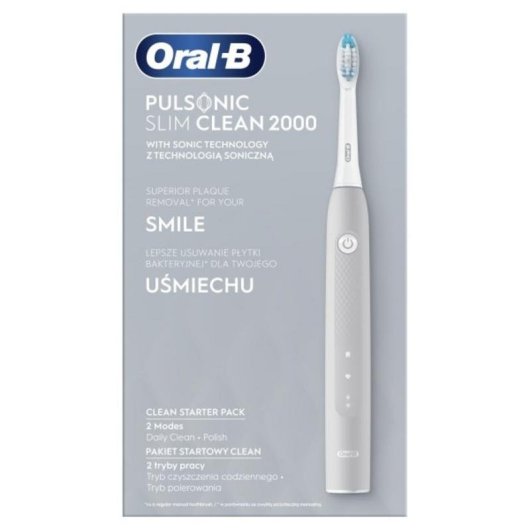 Cepillo de Dientes Sónico Oral-B Pulsonic Slim Clean 2000 2 Modos 1 Cabezal Temporizador