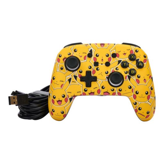 Controller PowerA NSGP0083-01 per Nintendo Switch, Cablato, USB, MicroUSB, Nero/Rosso/Giallo