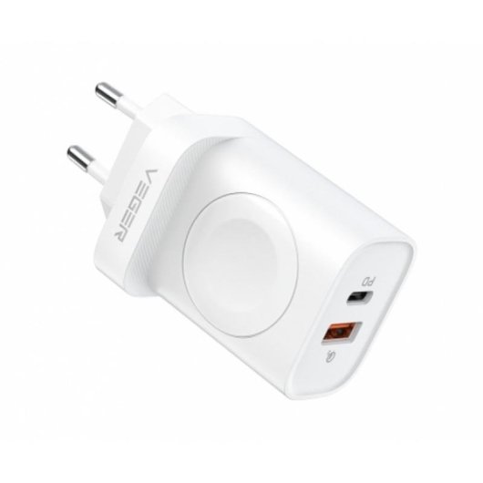Cargador VEGER VG-W002E Interior Universal USB-C Blanco