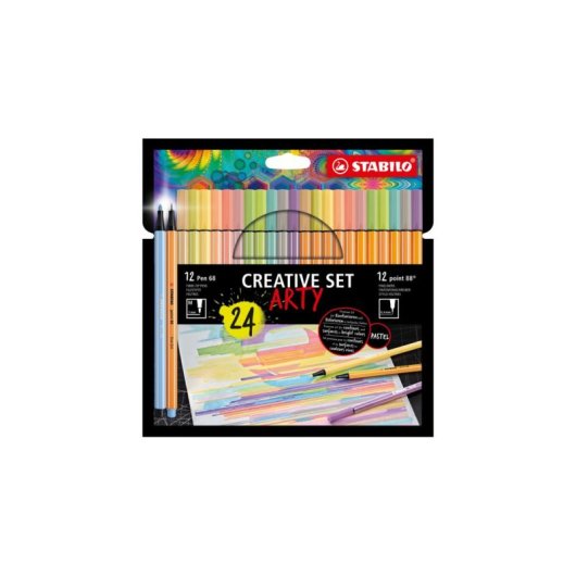 STABILO Creative Set ARTY Finstifter 24-teilig Multifarben