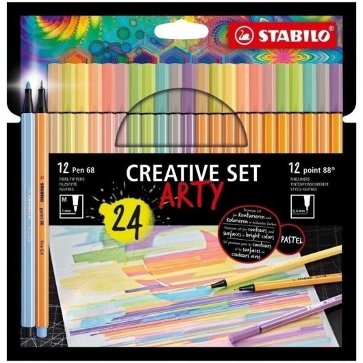 STABILO Creative Set ARTY Finstifter 24-teilig Multifarben