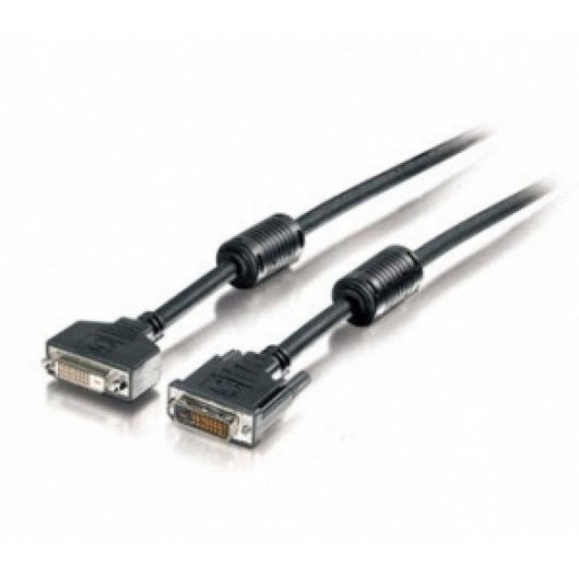 Cable DVI-D EQUIP 1,8 m Negro Macho a Hembra