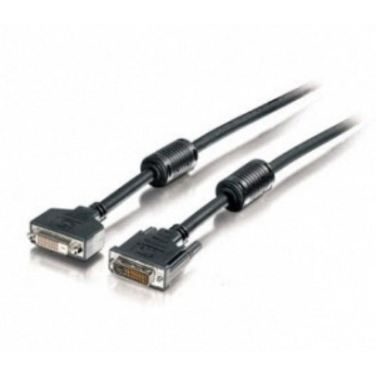 Cable DVI-D EQUIP 1,8 m Negro Macho a Hembra