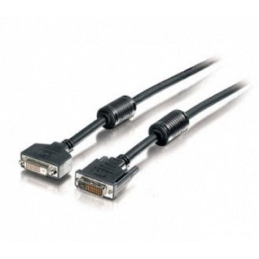 Cable DVI-D EQUIP 1,8 m Negro Macho a Hembra
