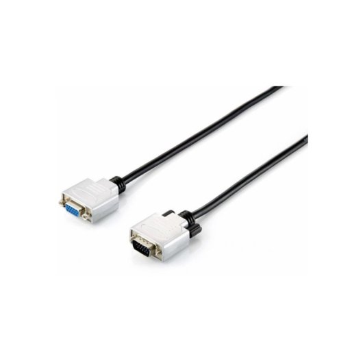 Cabo VGA Equip 20 m Macho Fêmea Preto Prateado
