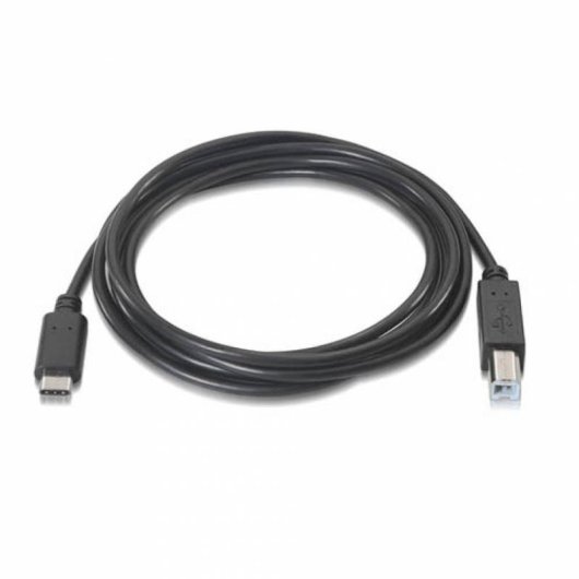 Câble USB-C vers USB-B 2.0 Nanocable 1m Noir