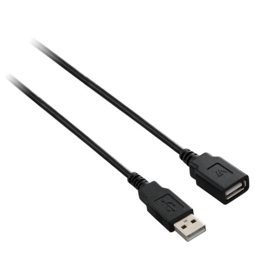 Cavo di estensione USB V7 nero 1,8 m USB 2.0 A maschio a femmina