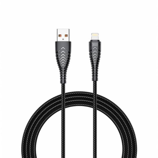 Kabel USB-A nach Lightning VEGER 2.0 1,2 m Schwarz