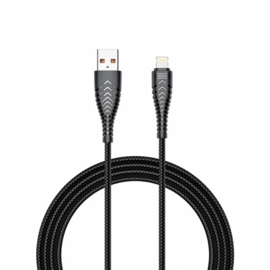 Kabel USB-A nach Lightning VEGER 2.0 1,2 m Schwarz