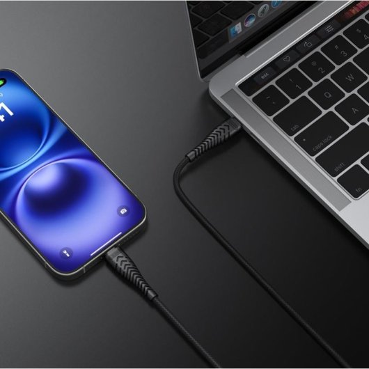 Cable USB-C a USB-C VEGER VG-V106 1,2 m USB 2.0 Negro