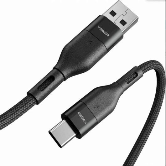Kabel USB-C auf USB-C VEGER VG-AC03 1,2 m USB 2.0 Schwarz