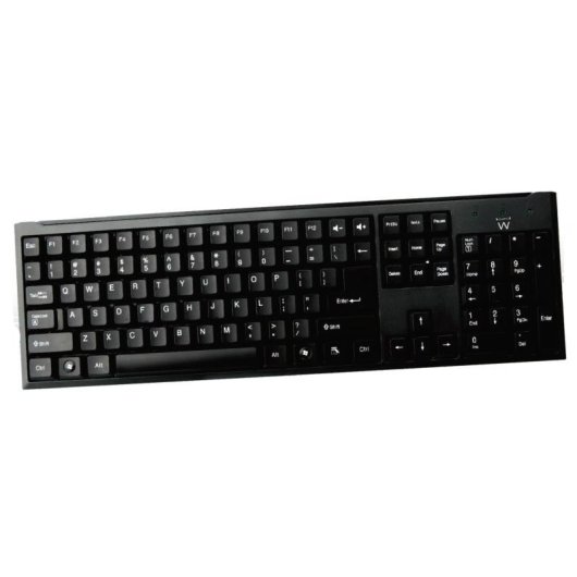 Teclado Ewent EW3108 com fio USB + PS/2 completo italiano preto