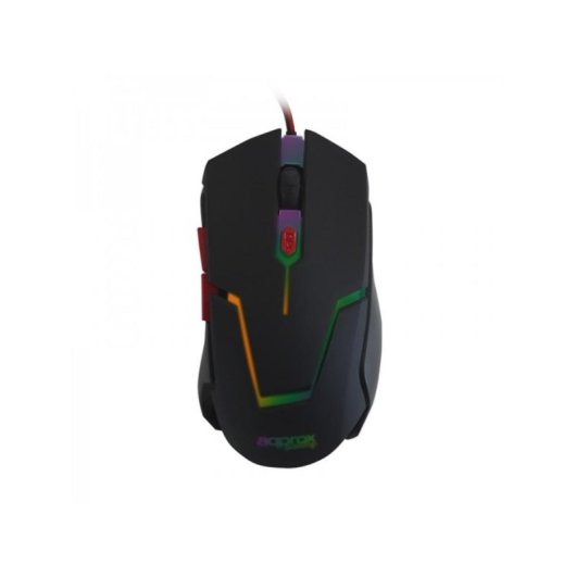 Ratón APPROX appTWISTER2 USB tipo A 2400 DPI Negro Retroiluminación Roja