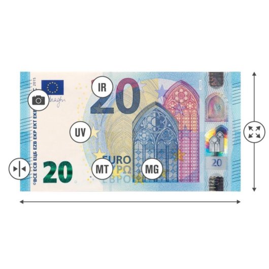 Contador de notas Safescan 2995-SX 1200 notas/minuto Detetor de falsificações