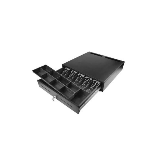 Caixa registadora automática Premier 460 HQ-B 5 compartimentos notas 8 gavetas moedas RJ12 24V preto