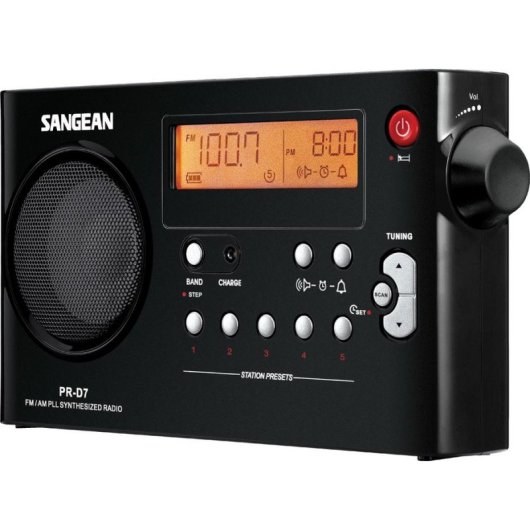Tragbarer Radio Sangean PR-D7 Digital Schwarz AM/FM