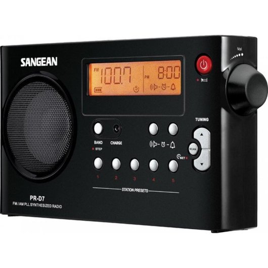 Tragbarer Radio Sangean PR-D7 Digital Schwarz AM/FM