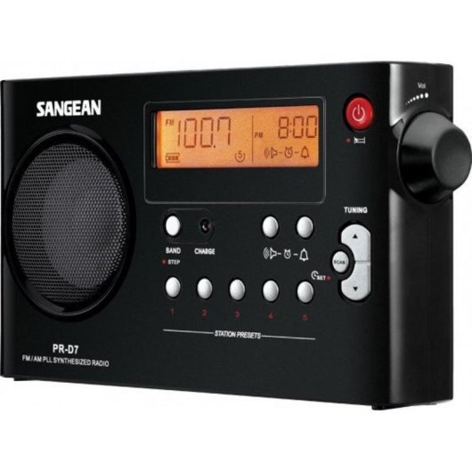 Tragbarer Radio Sangean PR-D7 Digital Schwarz AM/FM