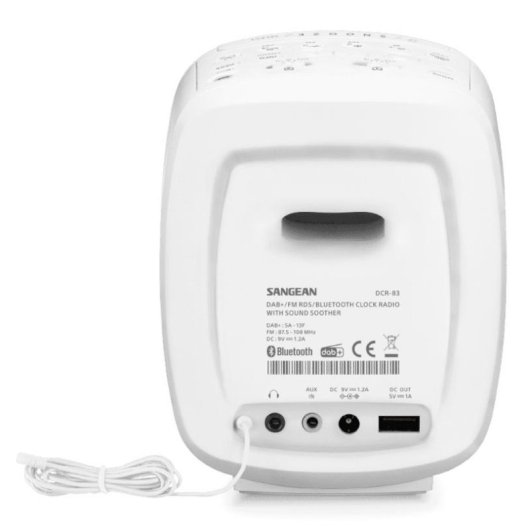Radio Personnelle Sangean DCR-83 DAB+ FM 2W LCD Blanc
