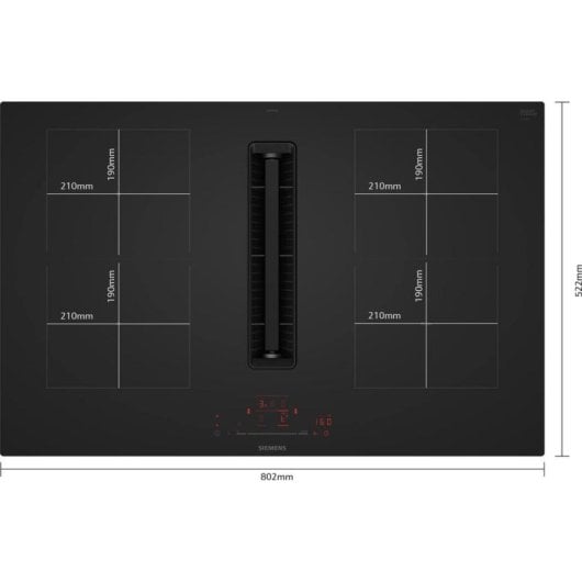 Plaque de induction Siemens iQ500 ED81AHQ26E 80 cm 4 zones