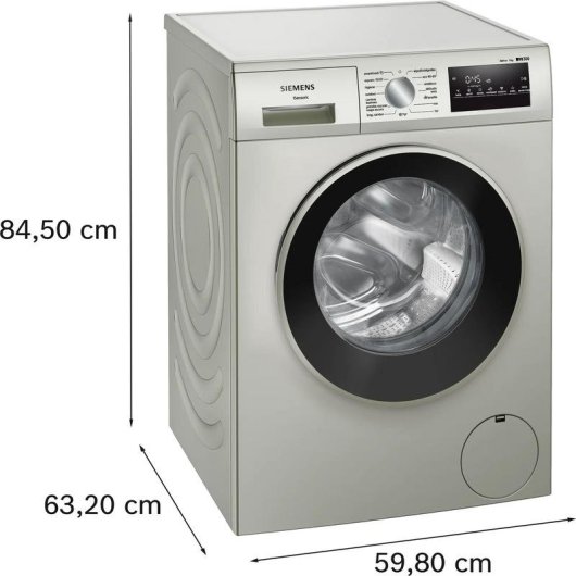 Máquina de Lavar Roupa Siemens iQ300 WM14N20XEP 9 Kg 1400rpm A Aço iQdrive