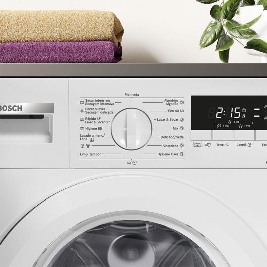 Lavasecadora Bosch 8kg A WKD28260ES con tecnología Speed Perfect y AutoDry