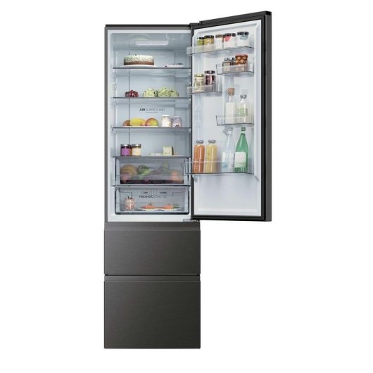 Frigorífico Combi Haier HTR3620CNMP Total No Frost 205cm 414L C Inox