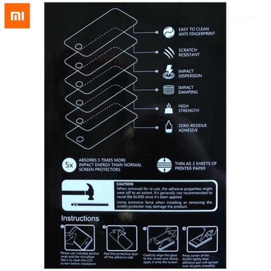 Protector de Pantalla Vidrio Templado PINBOX Xiaomi Redmi Note 6 Pro Transparente