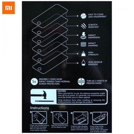 Protector de Pantalla Vidrio Templado PINBOX Xiaomi Redmi Note 6 Pro Transparente