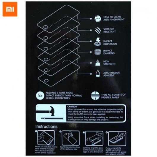 Protector de Pantalla Vidrio Templado PINBOX Xiaomi Redmi Note 6 Pro Transparente