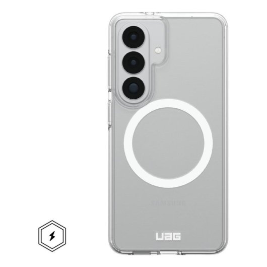 Custodia per cellulare Urban Armor Gear Scout Cover Trasparente Bianco per Galaxy S26
