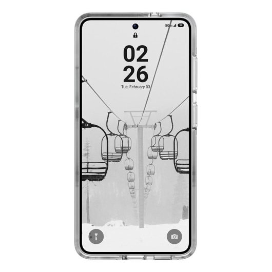 Custodia per cellulare Urban Armor Gear Scout Cover Trasparente Bianco per Galaxy S26