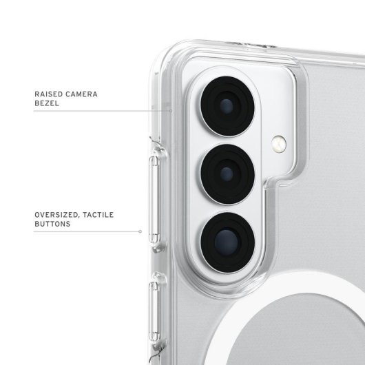 Custodia per cellulare Urban Armor Gear Scout Cover Trasparente Bianco per Galaxy S26