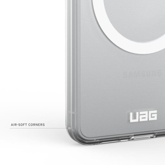 Custodia per cellulare Urban Armor Gear Scout Cover Trasparente Bianco per Galaxy S26
