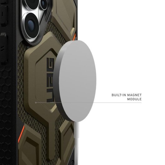 Funda para móvil Urban Armor Gear Monarch Pro Kevlar Cover Verde per Galaxy S26 Ultra