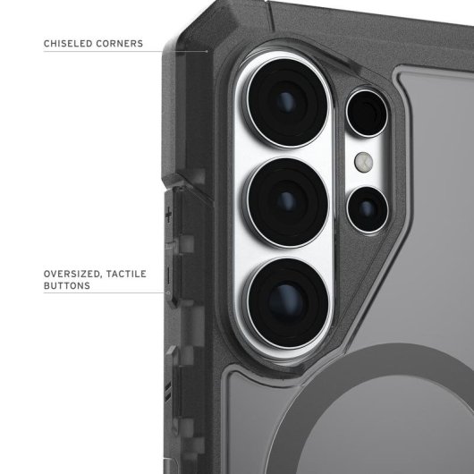 Funda para móvil Urban Armor Gear Trooper Cover Transparent Weiß für Galaxy S26 Ultra