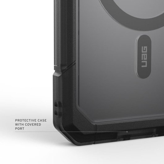Funda para móvil Urban Armor Gear Trooper Cover Transparent Weiß für Galaxy S26 Ultra