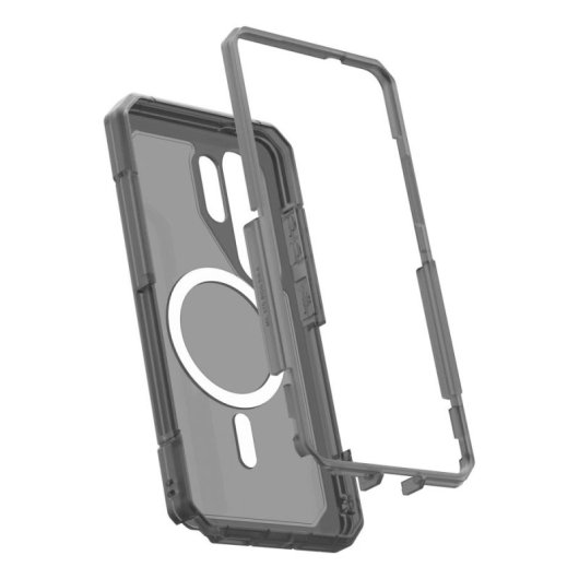 Funda para móvil Urban Armor Gear Trooper Cover Transparent Weiß für Galaxy S26 Ultra