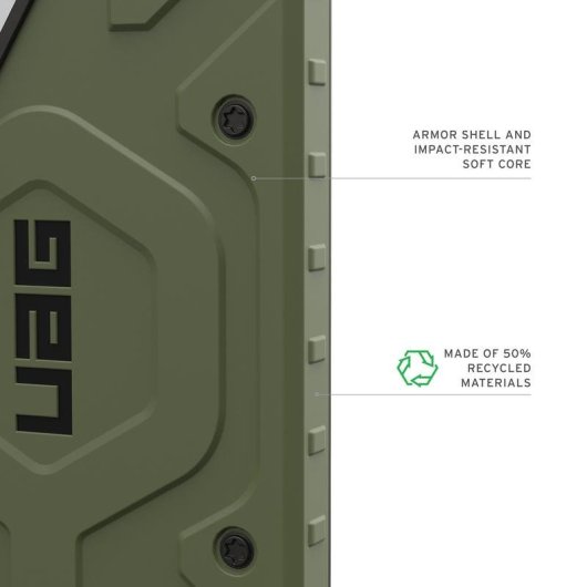 Custodia per cellulare Urban Armor Gear Pathfinder Cover Verde Oliva per Galaxy S26 Ultra
