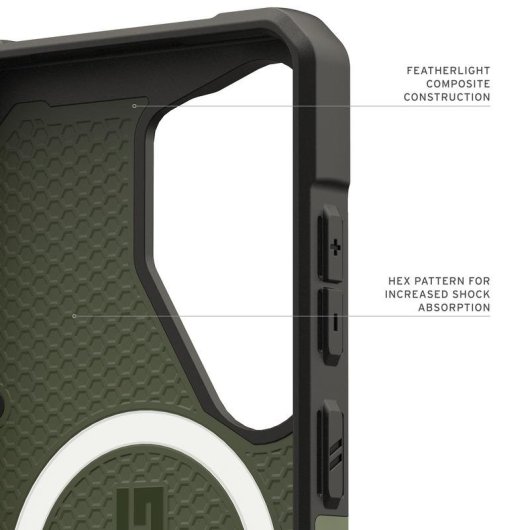 Custodia per cellulare Urban Armor Gear Pathfinder Cover Verde Oliva per Galaxy S26 Ultra